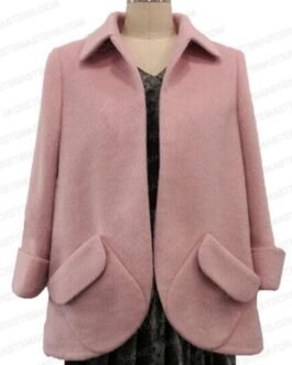 Mrs Maisel The Marvelous Rachel Brosnahan Pink Wool Blazer