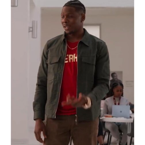 All American Homecoming Mitchell Edwards Green Jacket - Image 6