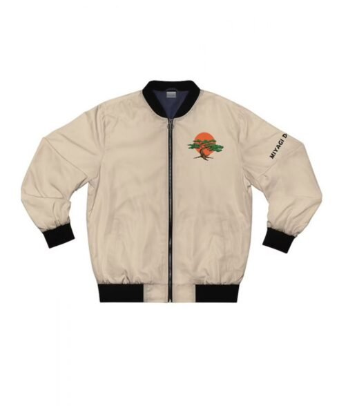 White Miyagi Do Karate Satin Jacket