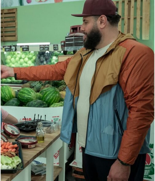 Mo Mohammed Amer Color Block Hooded Jacket - Image 7
