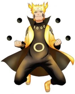Modo Chakra Del Nueve Colas Naruto Cotton Coat