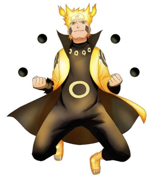 Modo Chakra Del Nueve Colas Naruto Cotton Coat - Image 2