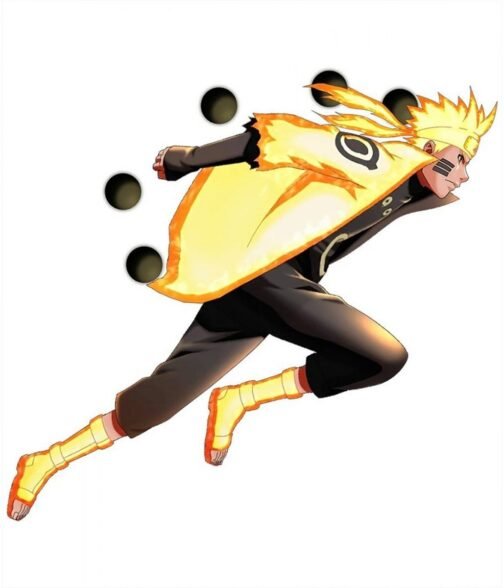 Modo Chakra Del Nueve Colas Naruto Cotton Coat - Image 5