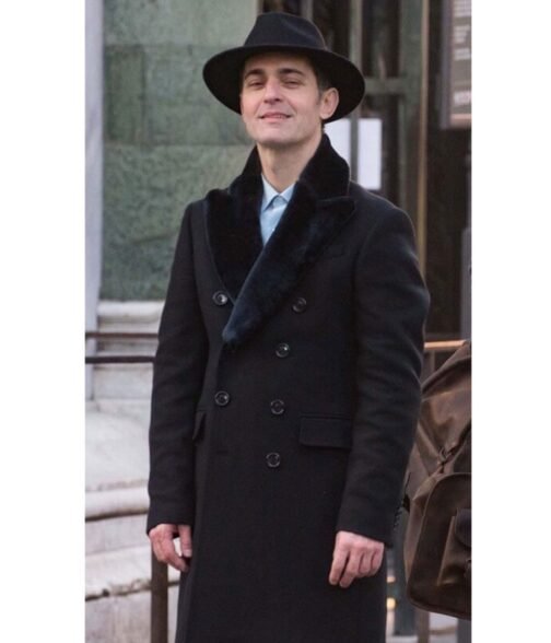 Pedro Alonso Money Heist Season 05 Black Wool Coat