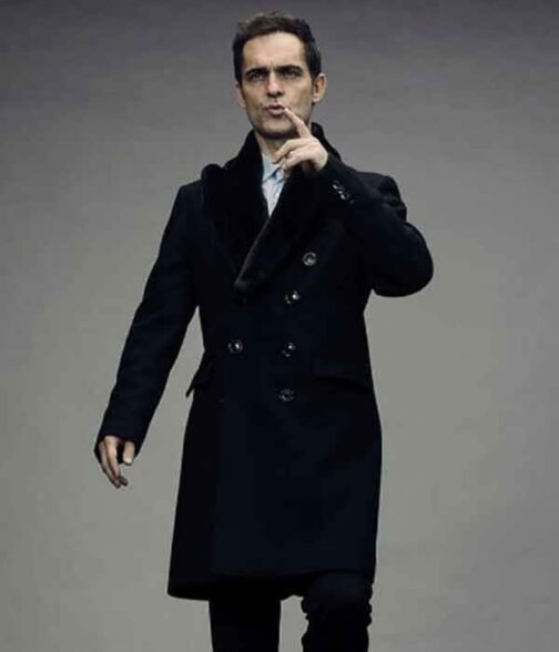 Pedro Alonso Money Heist Season 05 Black Wool Coat - Image 9