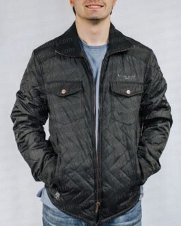 Yellowstone S04 Kelsey Asbille Black Quilted Jacket