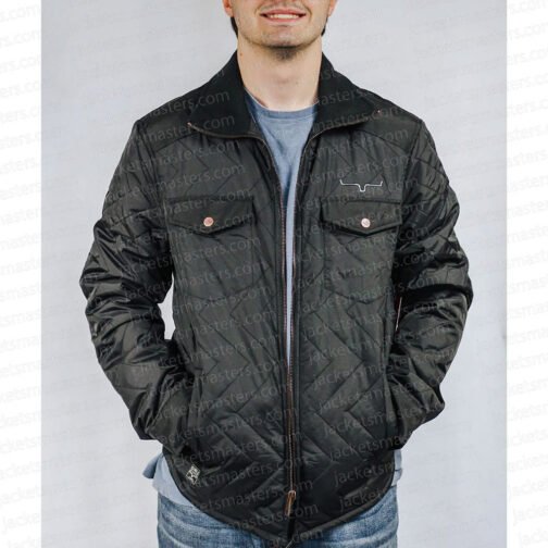 Yellowstone S04 Kelsey Asbille Black Quilted Jacket
