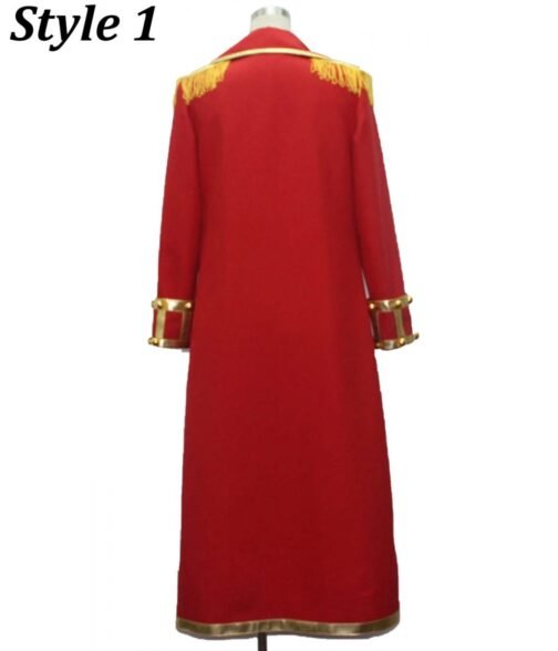 Monkey D. Luffy One Piece Cotton Red Coat - Image 5