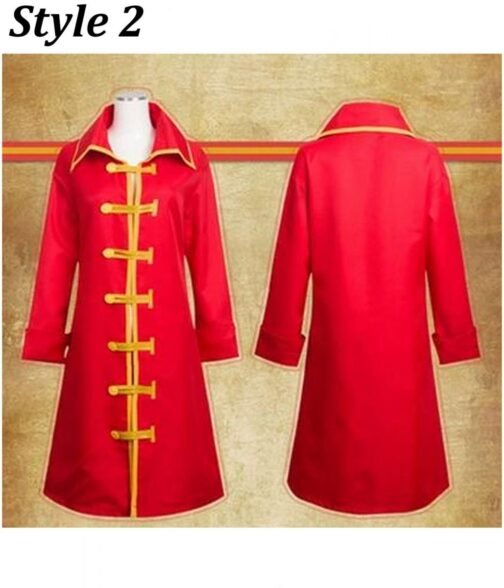 Monkey D. Luffy One Piece Cotton Red Coat - Image 7