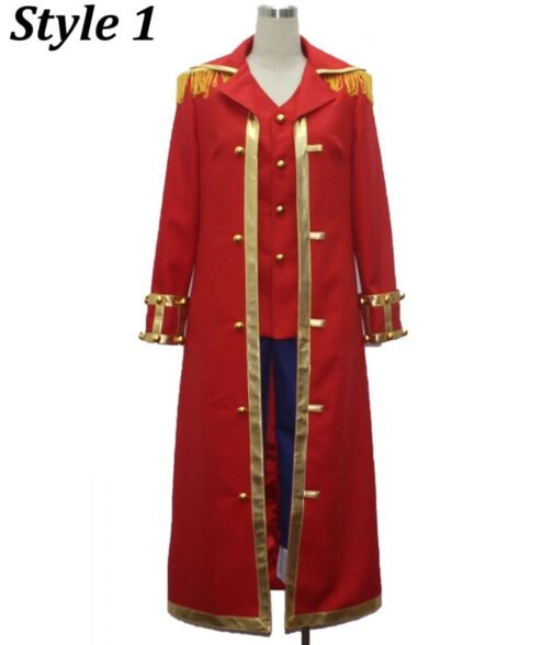 Monkey D. Luffy One Piece Cotton Red Coat - Image 3