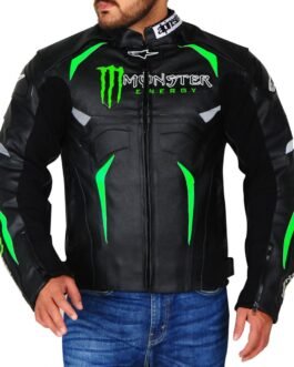 Men’s Alpinestars Monster Energy Motorcycle Leather Jacket