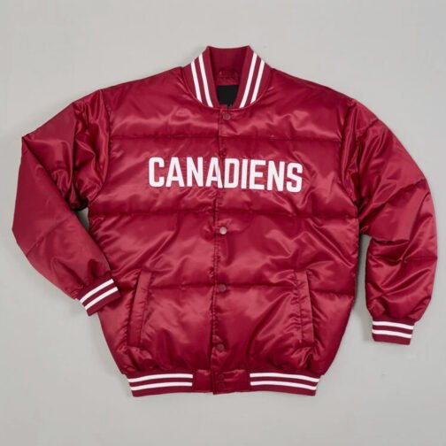 Montreal Canadiens Burgundy Bubble Jacket