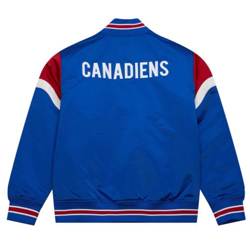 Montreal Canadiens Heavyweight Royal Satin Jacket - Image 2