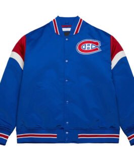 Montreal Canadiens Heavyweight Royal Satin Jacket