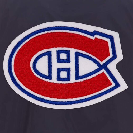 Lightweight Montreal Canadiens Navy Bomber Nylon Jacket - Image 3