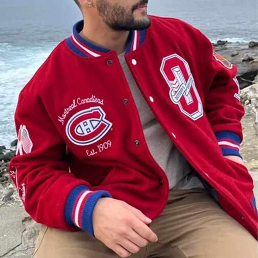 OVO Montreal Canadiens Varsity Jacket - Image 4