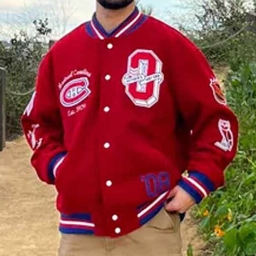 OVO Montreal Canadiens Varsity Jacket - Image 6