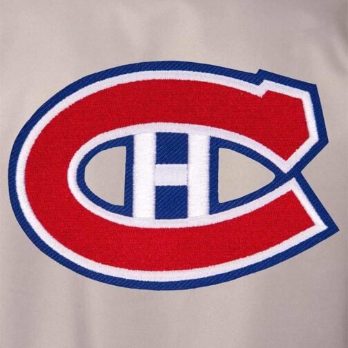 Gray/Royal Montreal Canadiens Poly-Twill Jacket - Image 3
