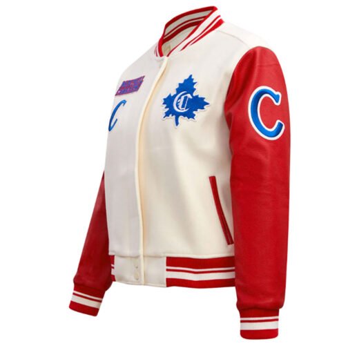Retro Classic Rib Montreal Canadiens Varsity Jacket - Image 5