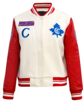 Retro Classic Rib Montreal Canadiens Varsity Jacket