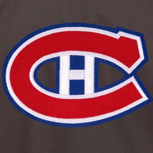 Montreal Canadiens Workwear Charcoal Cotton Jacket - Image 3