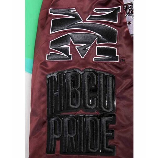 Morehouse College Homecoming Rib Satin Jacket - Image 5