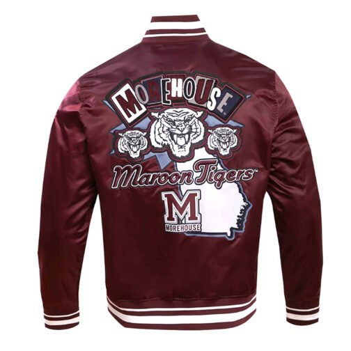 Morehouse College Homecoming Rib Satin Jacket - Image 2