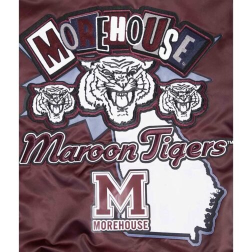 Morehouse College Homecoming Rib Satin Jacket - Image 9