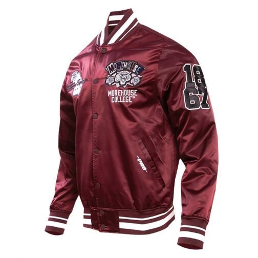 Morehouse College Homecoming Rib Satin Jacket - Image 3