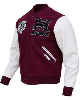 Tigers Morehouse College Varsity Maroon Jacket