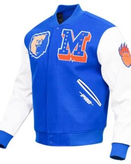 Royal Blue/White Morgan State Bears Classic Varsity Jacket