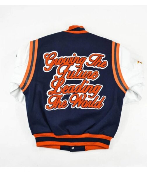 Morgan State University Motto 2.0 White and Blue Jacket - Image 2
