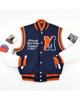 Morgan State University Motto 2.0 White and Blue Jacket