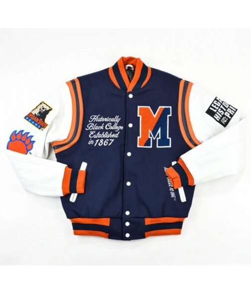 Morgan State University Motto 2.0 White and Blue Jacket