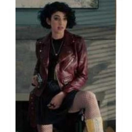 Morgan Taylor Campbell The Imperfects Maroon Studded Jacket - Image 4