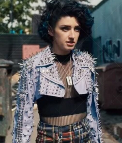 The Imperfects Morgan Taylor Campbell Purple Studded Jacket - Image 2