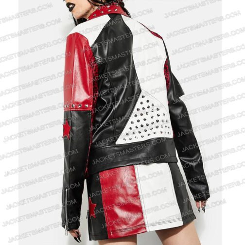 Morgan Taylor Campbell The Imperfects Red and Black Studded Jacket - Image 3