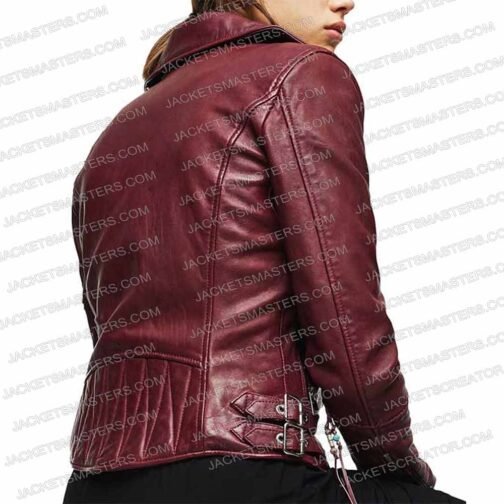 Morgan Taylor Campbell The Imperfects Maroon Studded Jacket - Image 3