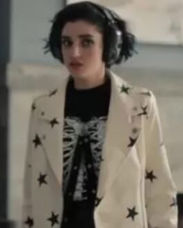 The Imperfects Morgan Taylor Campbell Star White Leather Jacket