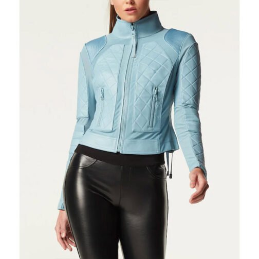 Women’s Moto Leather & Mesh Jacket - Image 21