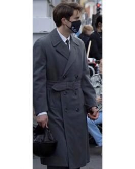 Mrs Harris Goes To Paris Lucas Bravo Grey Trench Coat