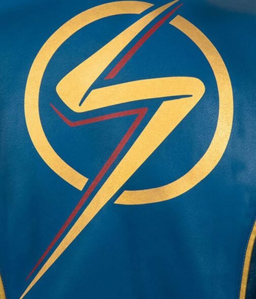 Kamala Khan Ms. Marvel Red and Blue Jacket - Image 4