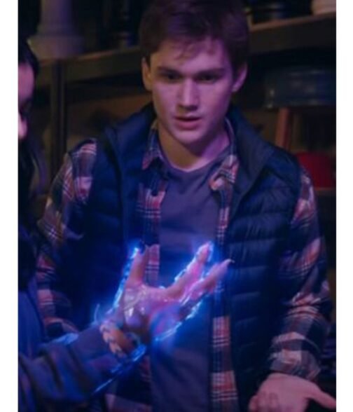 Matt Lintz Ms. Marvel Puffer Blue Vest - Image 5