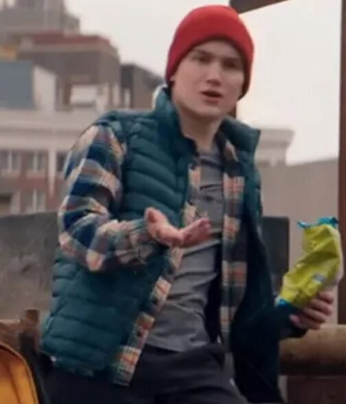 Matt Lintz Ms. Marvel Puffer Blue Vest - Image 3