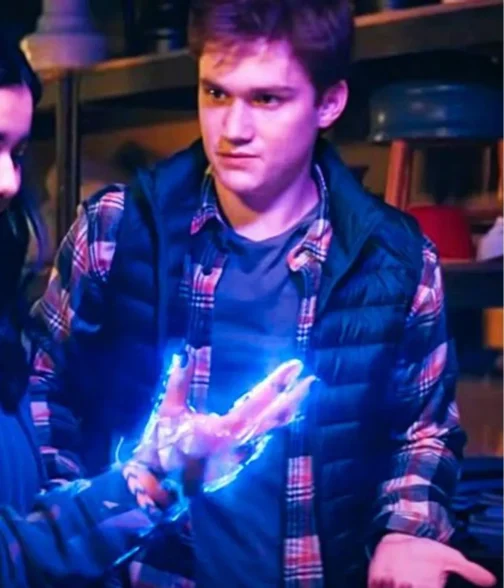 Matt Lintz Ms. Marvel Puffer Blue Vest - Image 6