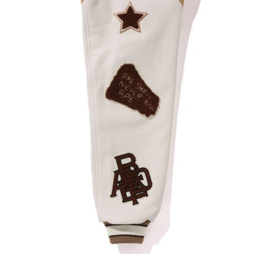 Multi Motif Bape Varsity Jacket - Image 5