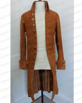 Lin-Manuel Miranda Brown Suede Coat