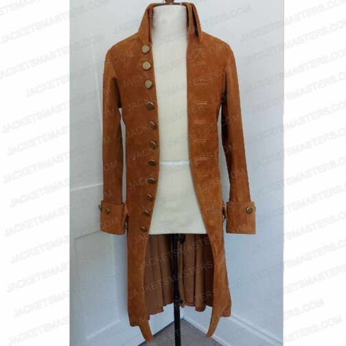 Lin-Manuel Miranda Brown Suede Coat