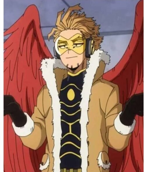 My Hero Academia Hawks Cotton Shearling Jacket - Image 8