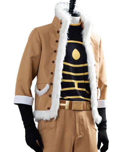 My Hero Academia Hawks Cotton Shearling Jacket - Image 4
